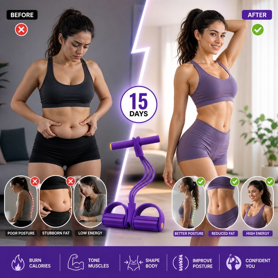 HexaBands™ 360 - Unisex Yoga Pedal Puller Resistance Band