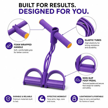 HexaBands™ 360 - Unisex Yoga Pedal Puller Resistance Band