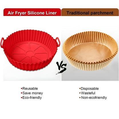 EZ Grab™ - Silicone Air Fryer Basket Liner (6 Pcs Multiple Size Pack)