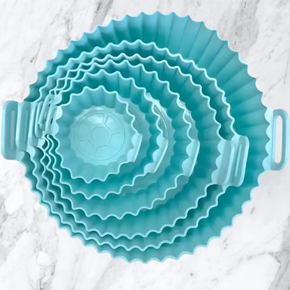 EZ Grab™ - Silicone Air Fryer Basket Liner (6 Pcs Multiple Size Pack)