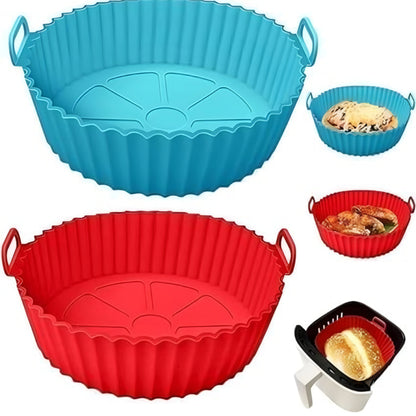 EZ Grab™ - Silicone Air Fryer Basket Liner (6 Pcs Multiple Size Pack)