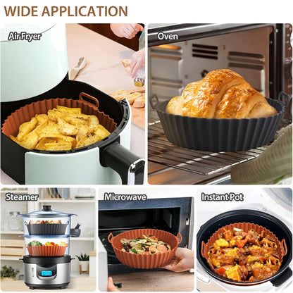 EZ Grab™ - Silicone Air Fryer Basket Liner (2 Pcs)
