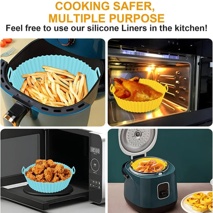 EZ Grab™ - Silicone Air Fryer Basket Liner (2 Pcs)