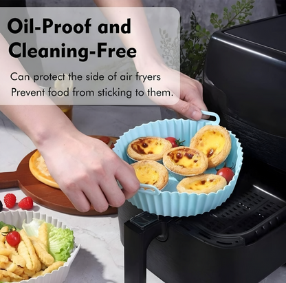 EZ Grab™ - Silicone Air Fryer Basket Liner (2 Pcs)
