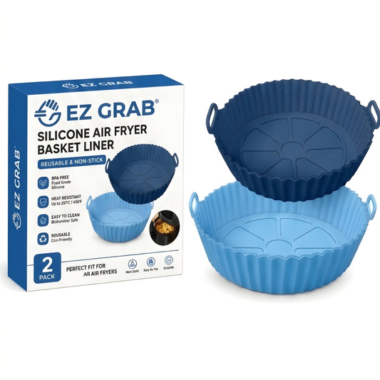 EZ Grab™ - Silicone Air Fryer Basket Liner (2 Pcs)