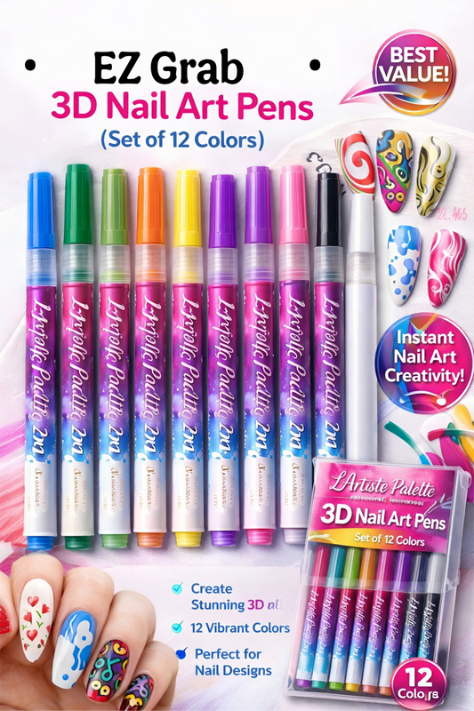 EZ Grab™ - GlowGirl Nail Art Set