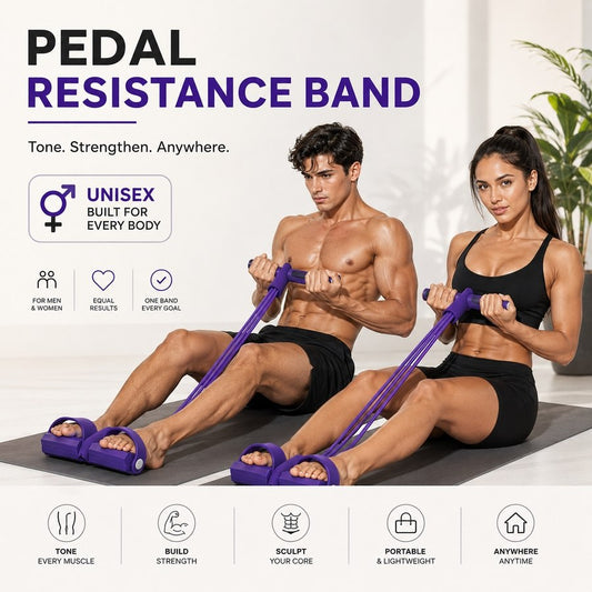 HexaBands™ 360 - Unisex Yoga Pedal Puller Resistance Band